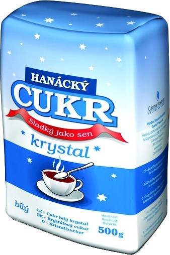 Cukor kryštál 1kg Hanácky