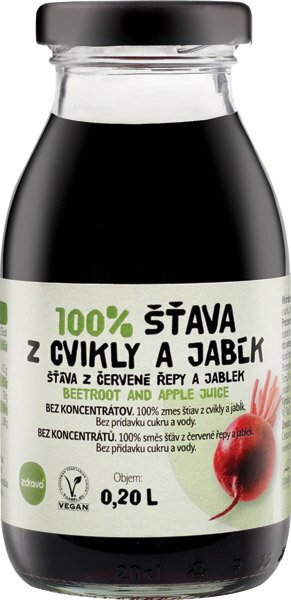 Šťava Zdravo 0,2L cvikla jablko 100%
