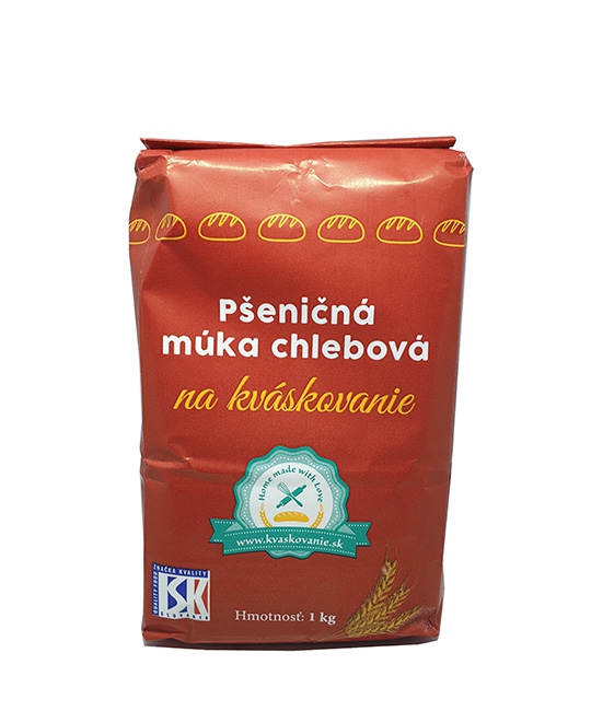 Pšeničná múka chlebová na KVÁSKOVANIE 1kg Pšeničná múka chlebová na KVÁSKOVANIE 1kg