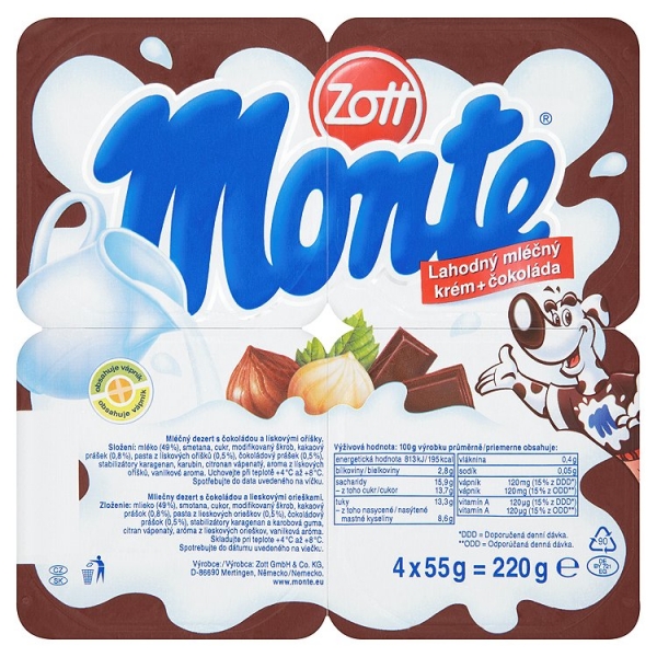 Monte 4x55g Zott