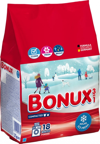 Bonux Prací pr.1,17kg 18PD lilac white 3v1