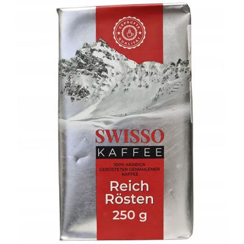 Káva Swisso 250g mletá 100% Arabica