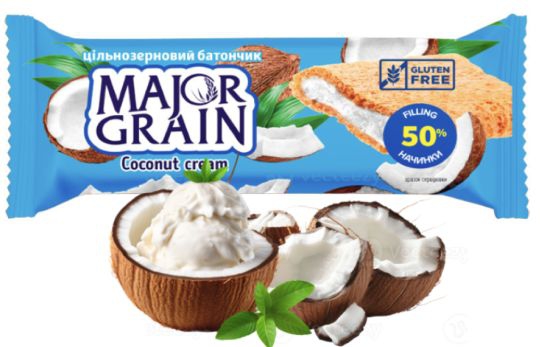 Tyčinka Major Grain celozrnná 40g kokos