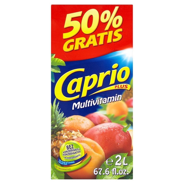 Caprio multivitamín 1+1L gratis