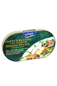 Sleď.filety 170g v mex.omáčke