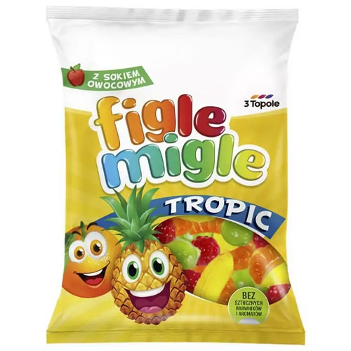 Cukríky Figle migle tropic 80g