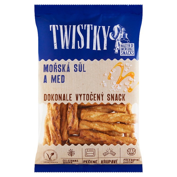Twistky 160g mor.soľ med