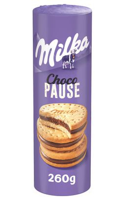 Sušienky Milka Choco pause 260g krémovou čok.nápl