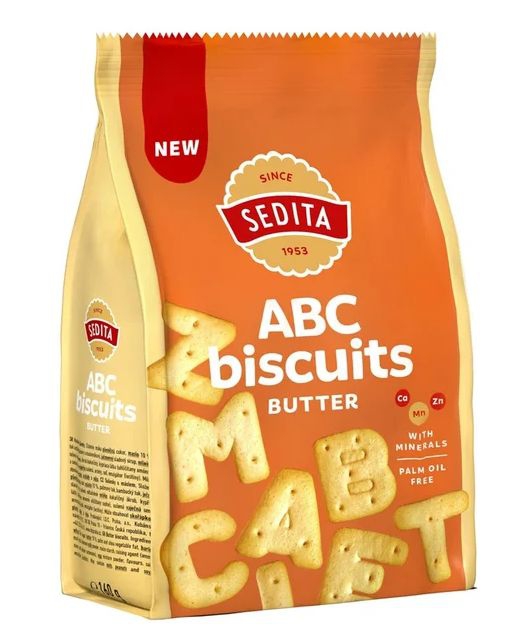 Sušienky ABC maslové 170g Sedita