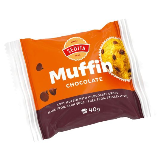 Muffiny čokoláda kúsky 40g Sedita