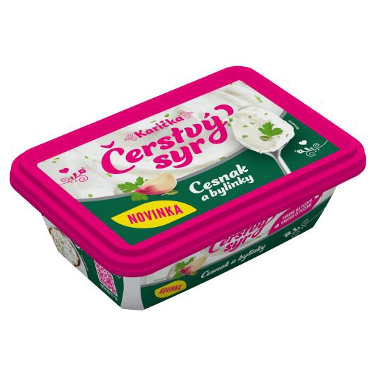 Syr Karička 180g čerstvý cesnak bylin.vo vaničke