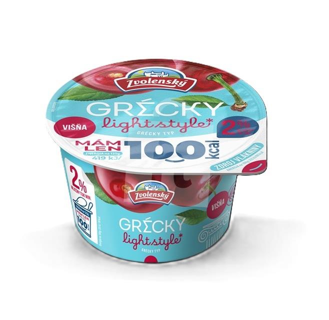 Jogurt Zvolen grécky125g light višňa