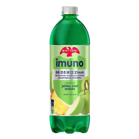 Minerálka Mattoni Imuno 0,7L jablko kiwi anan.PET