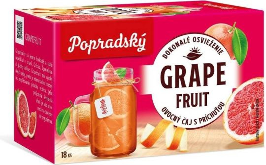 Čaj ovocný grapefruit 36g Poprad