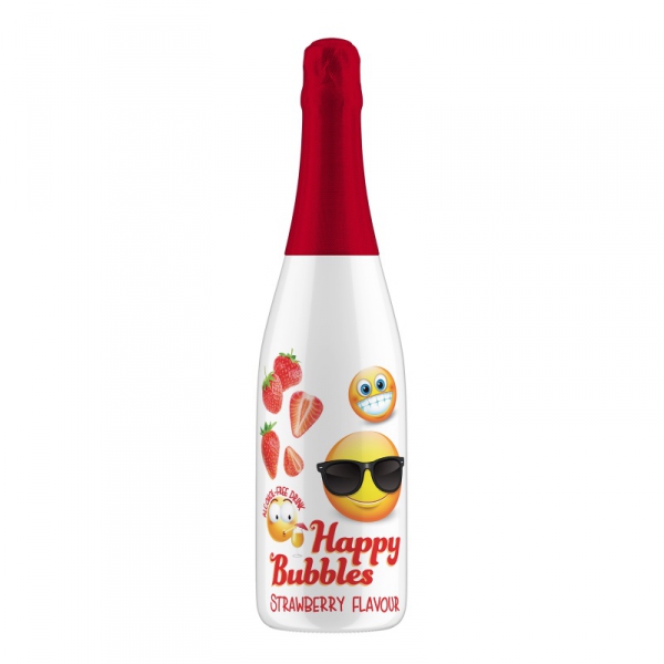 Happy Bubbles 0,75L jahodašumivý nápoj