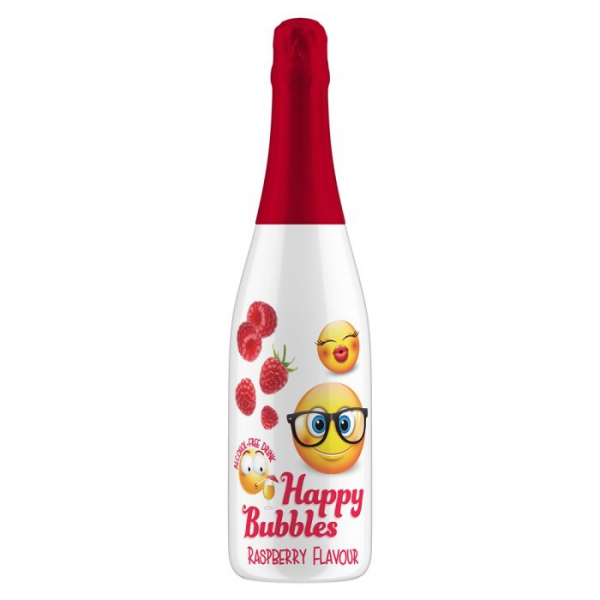 Happy Bubbles 0,75L malinašumivý nápoj