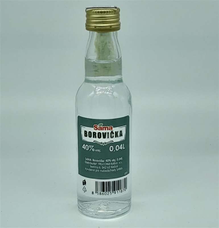 Borovička Sama 40% 0,04L