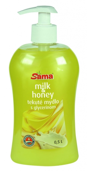 Tek.mydlo Sama 0,5L milks glycerínom
