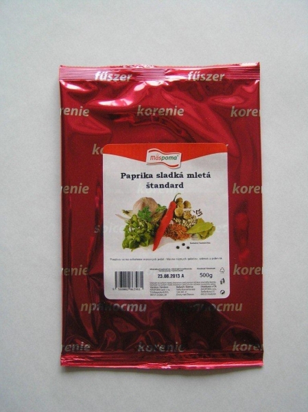 Paprika sladká 500g štand.Mäspoma