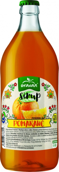 Sirup Orav.pomar.0,7L sklo
