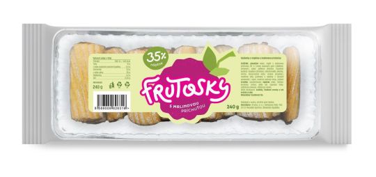 Sušienky Frutosky 240g malinová náplň