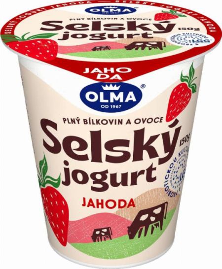 Jog.Selský 150g jahodaOlma