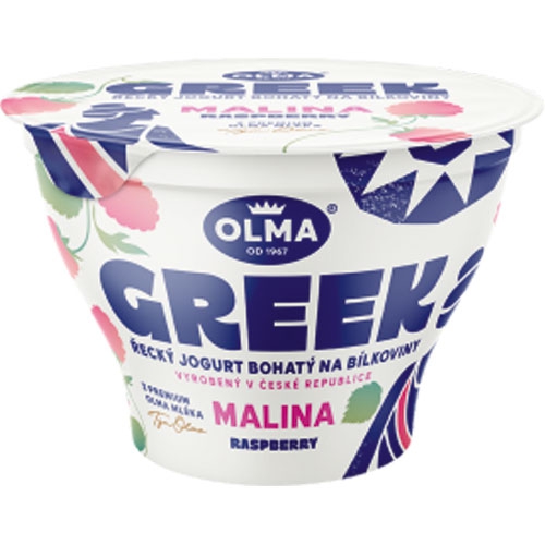 Jogurt Grécky 140g malina Olma