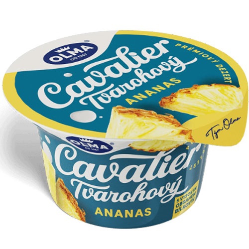 Tvarohový dezert Cavalier 130g ananás