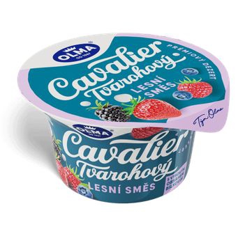 Tvarohový dezert Cavalier 130g lesné ovocie
