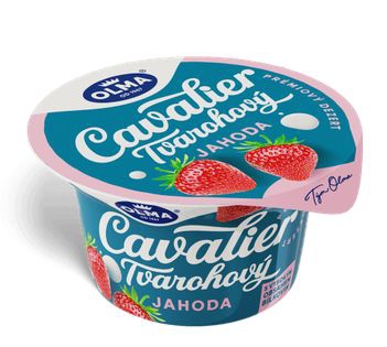Tvarohový dezert Cavalier 130g jahoda