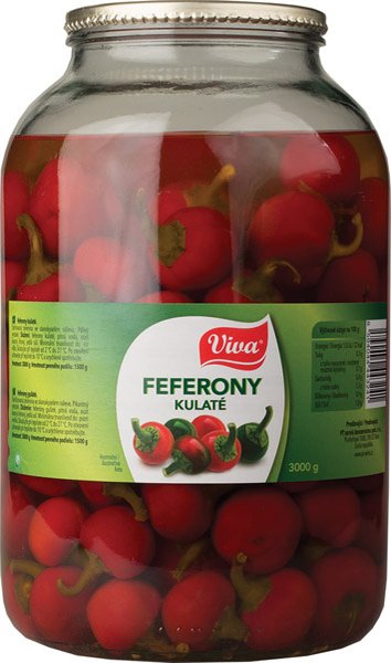 Feferóny guľ.3000g PT servis PP1500g