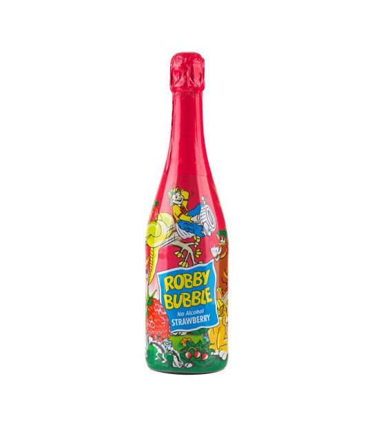 Robby Bubble 0,75L jahoda  šumivý nápoj