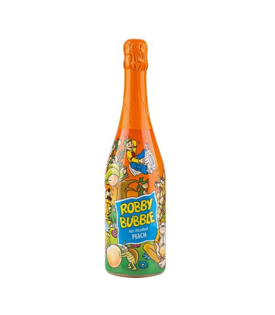Robby Bubble 0,75L broskyňa šumivý nápoj