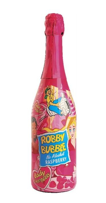 Robby Bubble 0,75L malina  šumivý nápoj