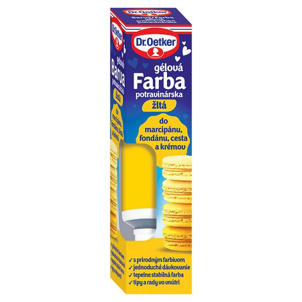 Farba potrav.gel 10g žltá