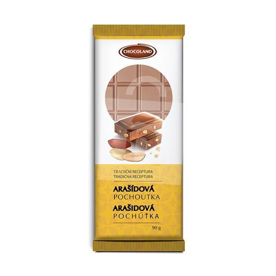 Pochúťka arašid.90g Chocoland