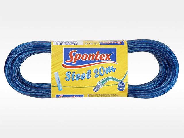 Šnúra na bieliz.20m Spontex s oceľ.lankom