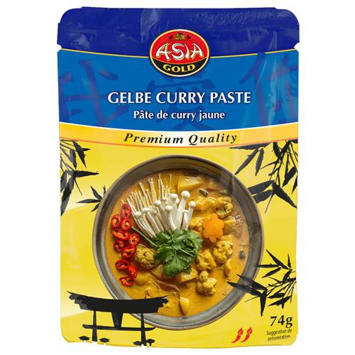 Pasta žltá kari 74g Asia Gold