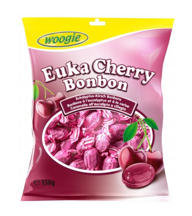 Cukríky Eukaliptus Cherry 175g Woogie