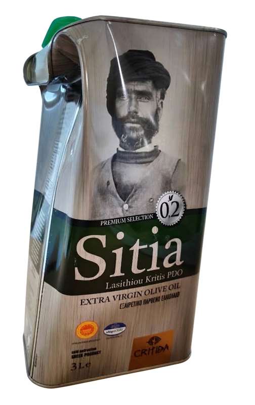 PRÉMIOVÝ - Extra panenský olivový olej "Sitia 0,2" P.D.O. 3,0 litra